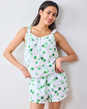 Lucky Clover - Back To Bed Short Set - Cloud