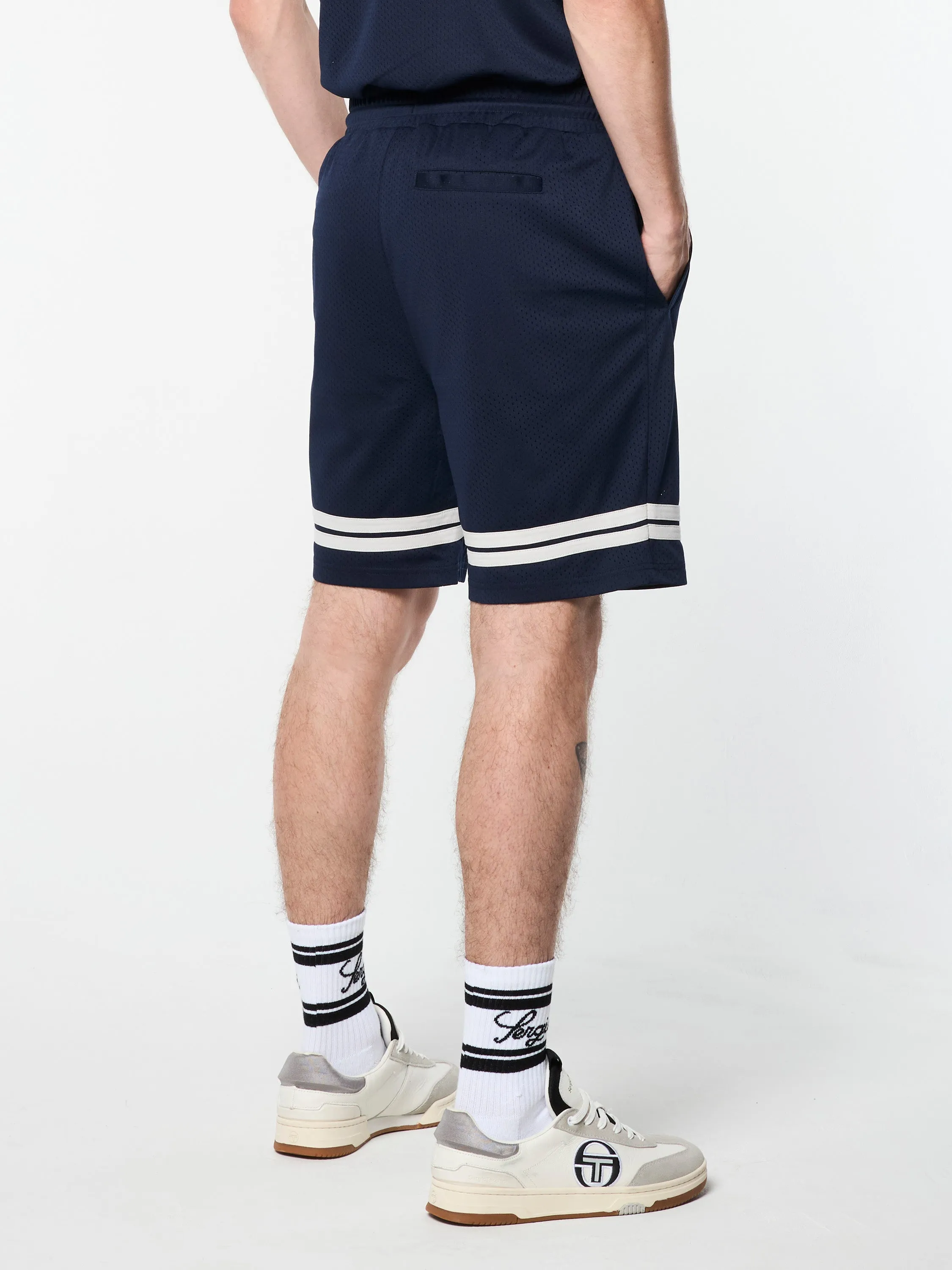 Ludovic Mesh Short- Maritime Blue/ Quiet Grey