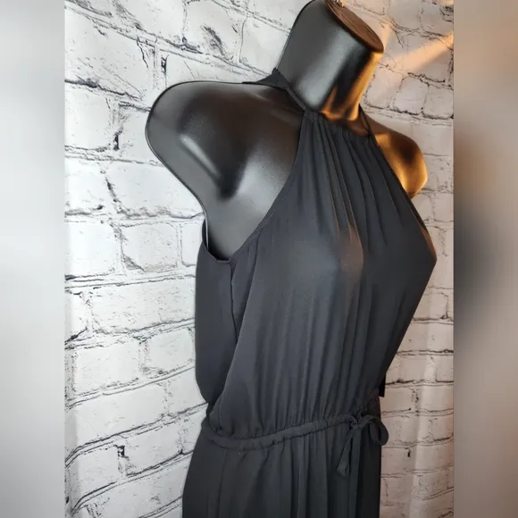 Lulu's Black‎ Halter Summer Evening Maxi Dress Size XS NWT