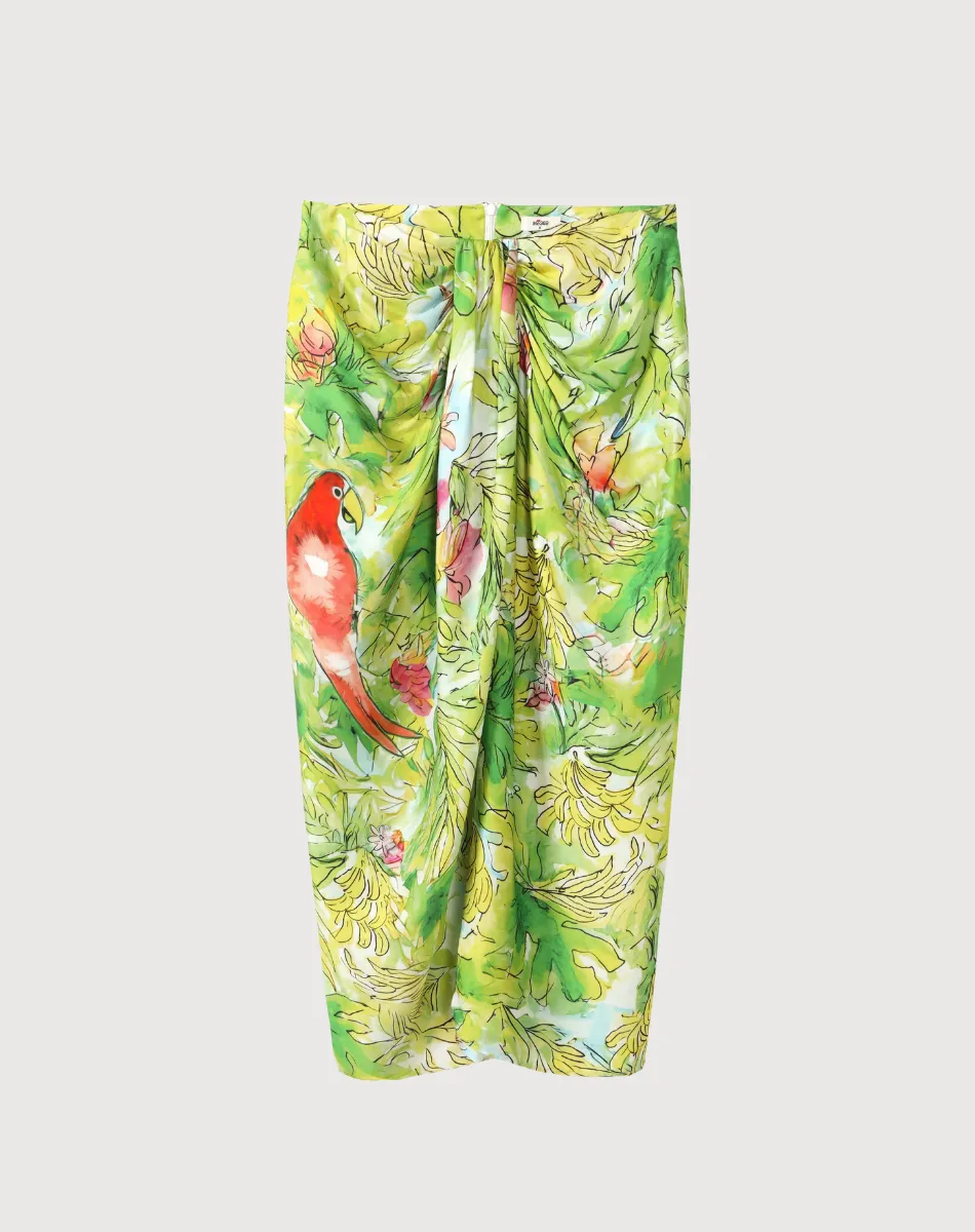 Luna Pura Vida Tie Front Skirt