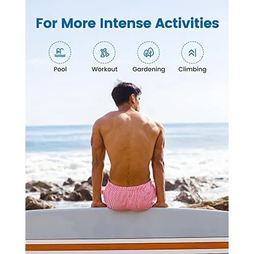 maamgic Swim Trunks Men 2 in 1 Mens Bathing Suit 7 Inch Quick Dry Mens Swimming Trunks with Zipper Pockets