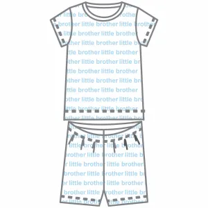 Magnolia Baby Big and Little Printed Short Pajamas - Blue/Little Brother
