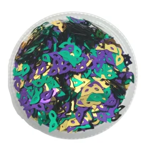 Mardi Gras Masks Confetti
