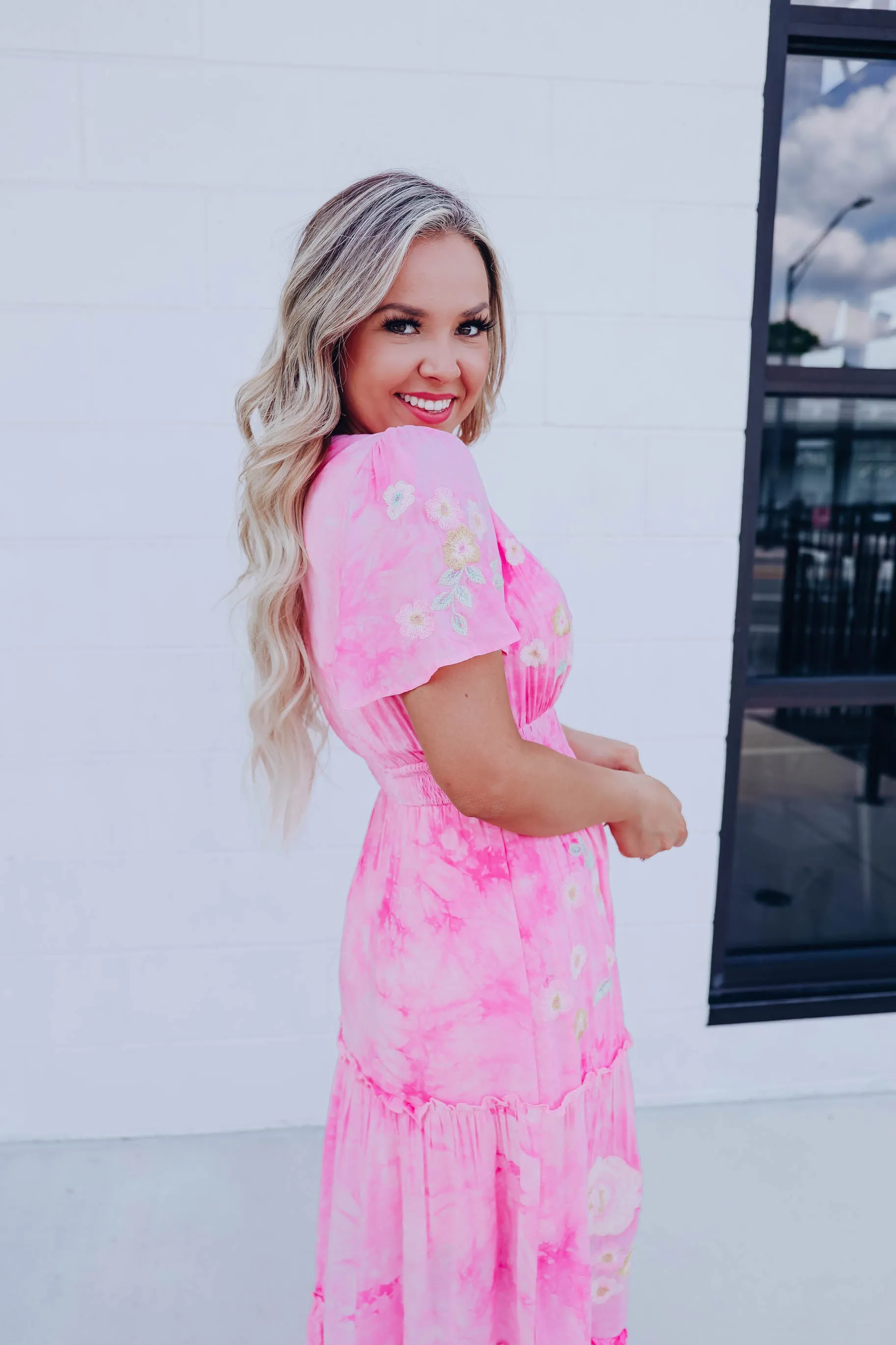 Marisol Floral Maxi Dress - Pink