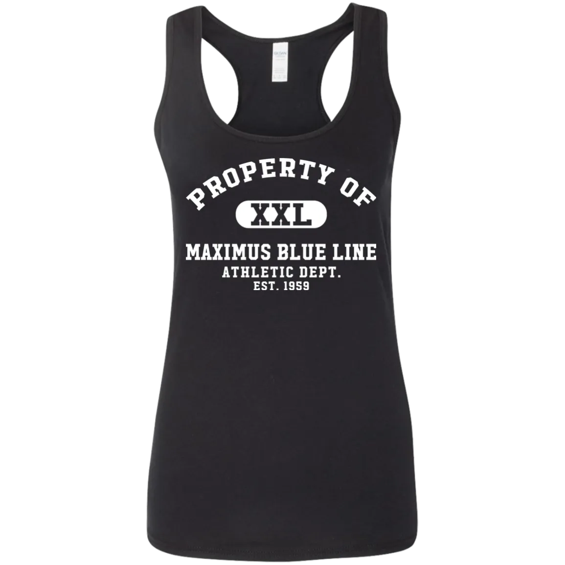 Maximus Blue Line Athletic dept. Ladies' Softstyle Racerback Tank