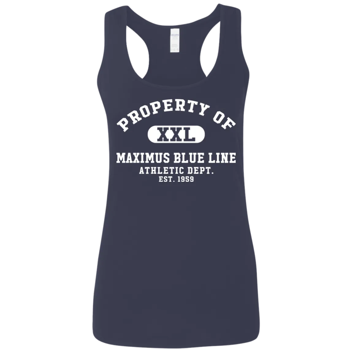 Maximus Blue Line Athletic dept. Ladies' Softstyle Racerback Tank