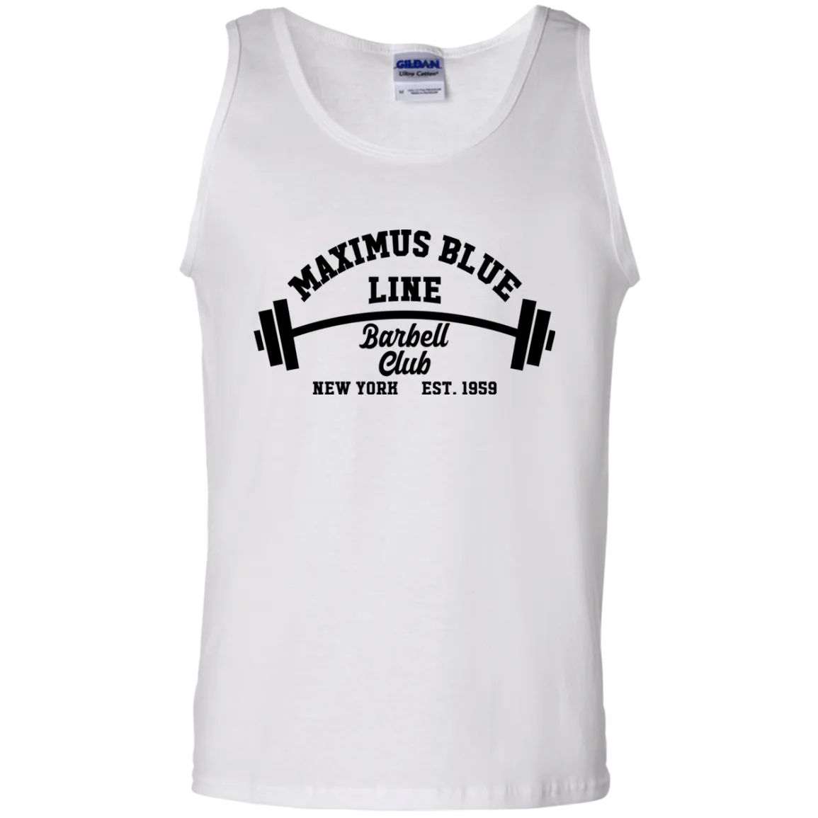 Maximus Blue Line Barbell Club Tank Top