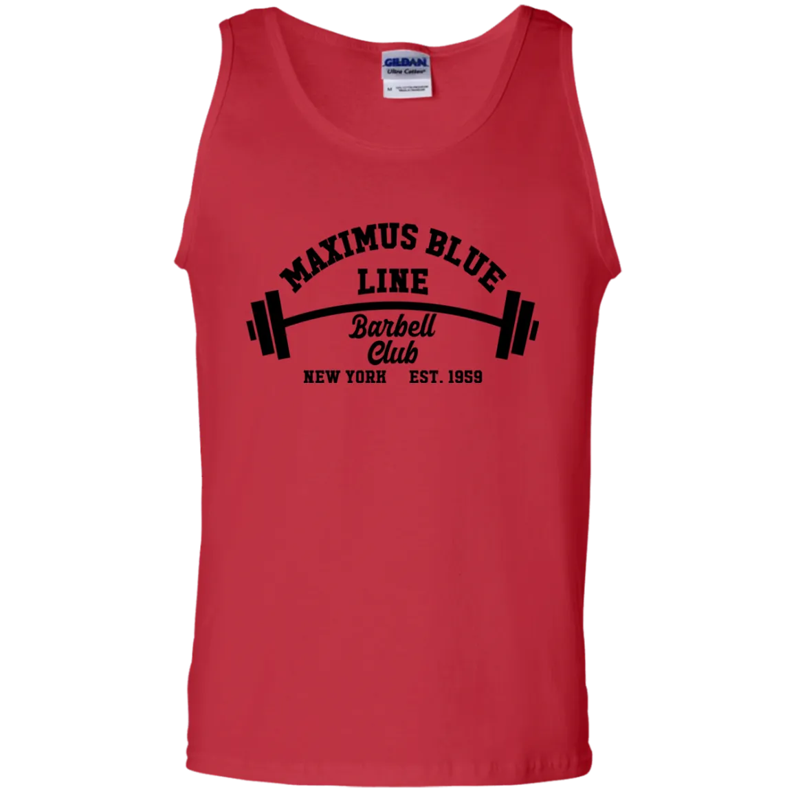Maximus Blue Line Barbell Club Tank Top