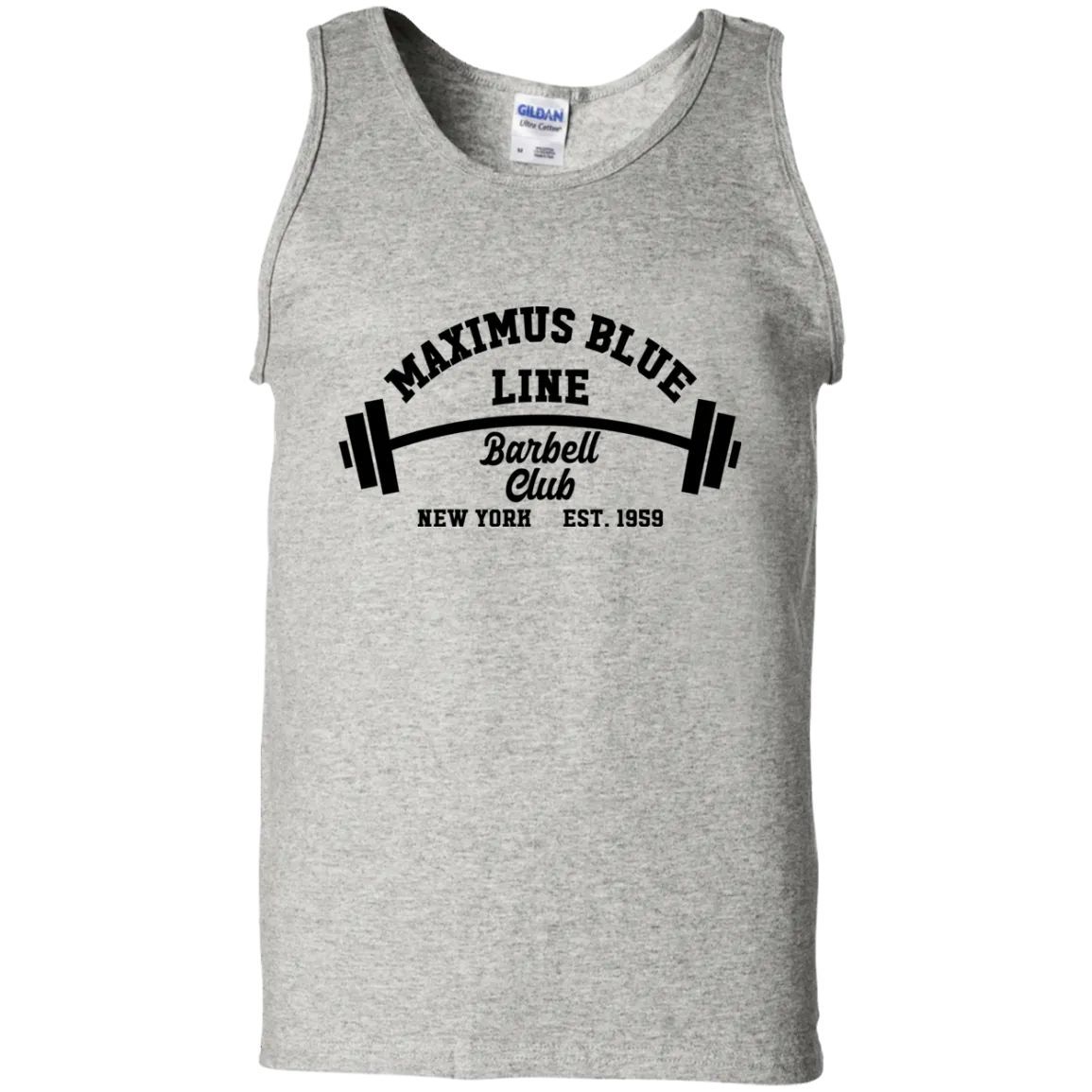 Maximus Blue Line Barbell Club Tank Top