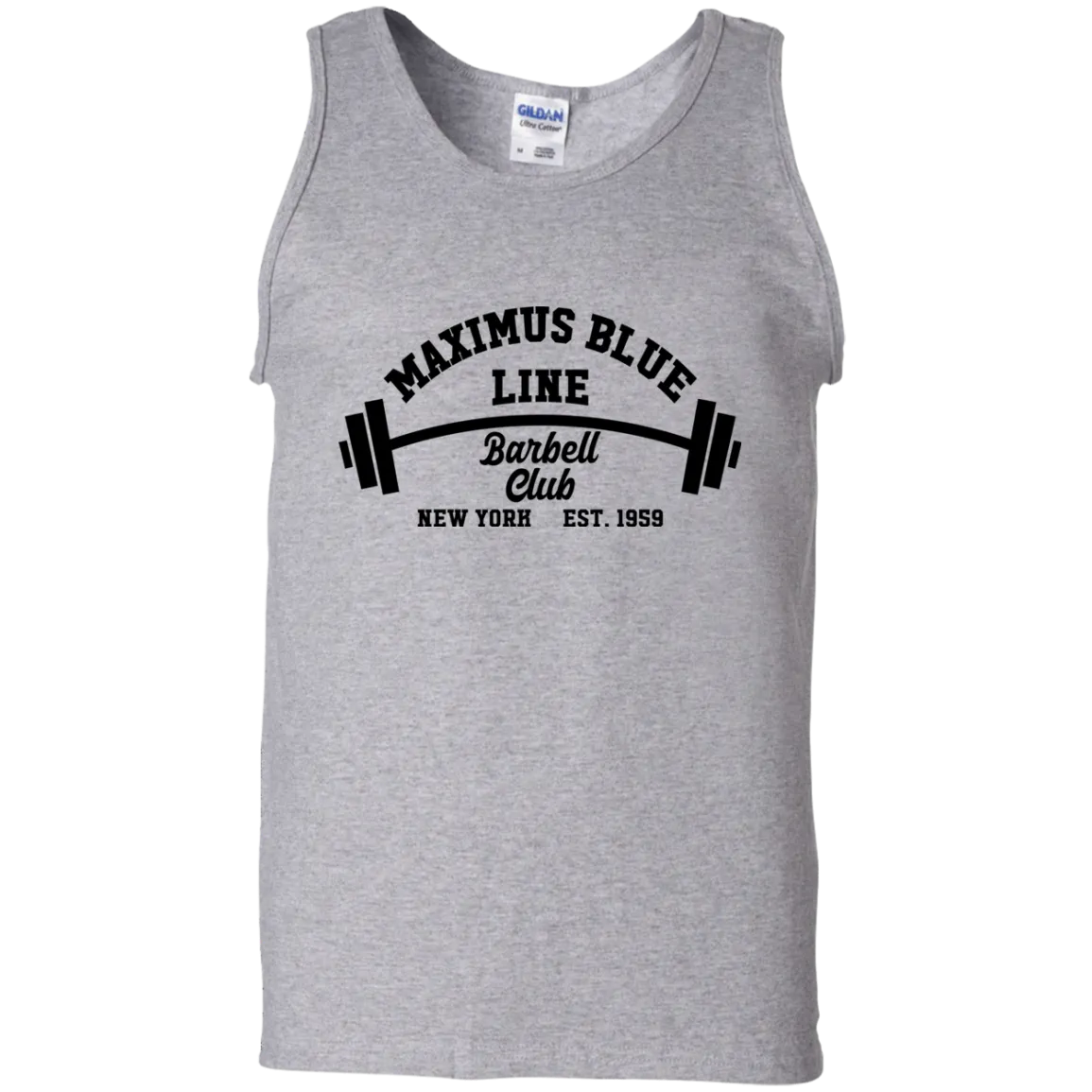Maximus Blue Line Barbell Club Tank Top