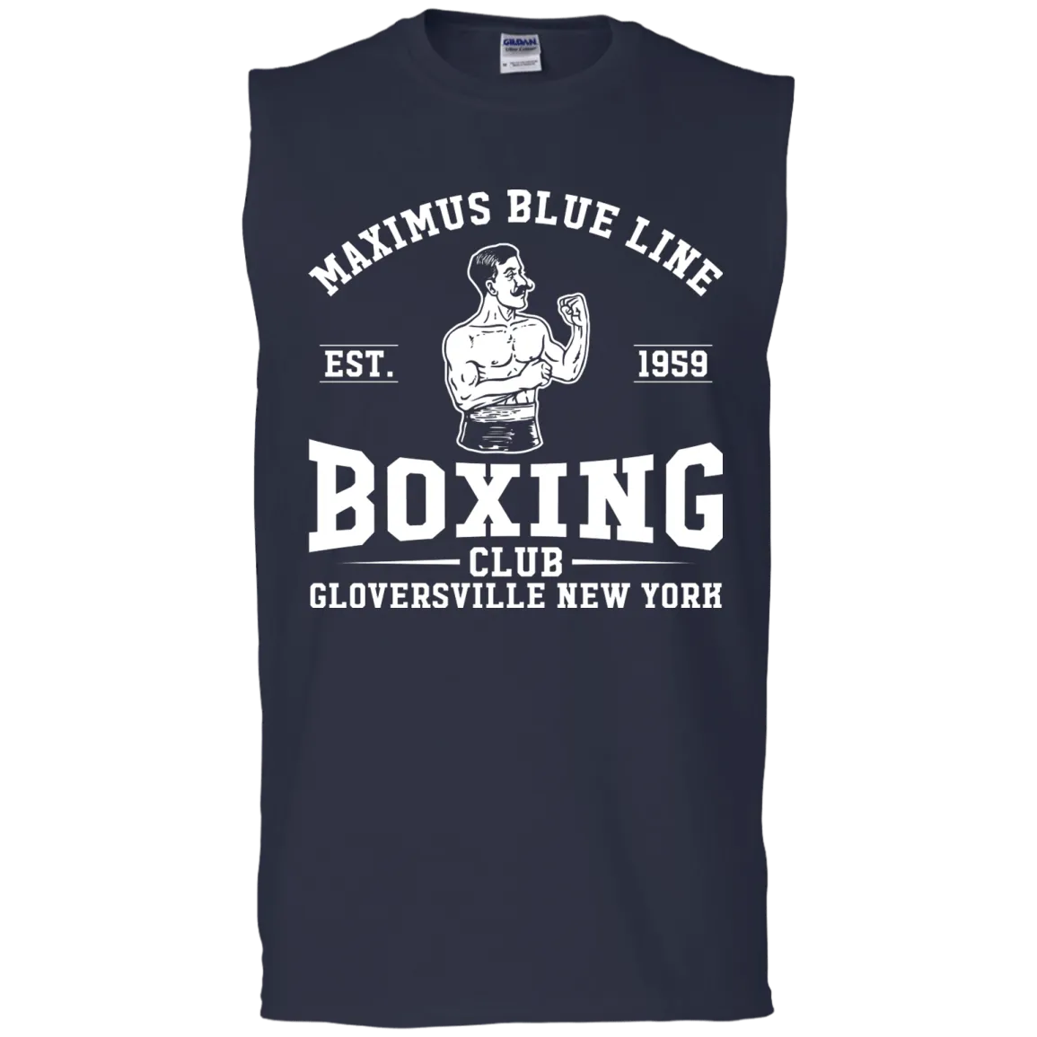 Maximus Blue Line Boxing Club  Sleeveless T-Shirt