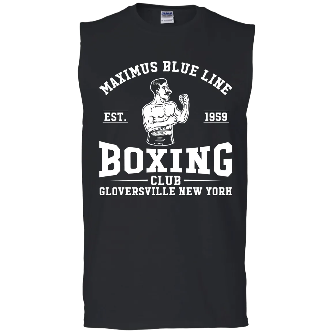Maximus Blue Line Boxing Club  Sleeveless T-Shirt