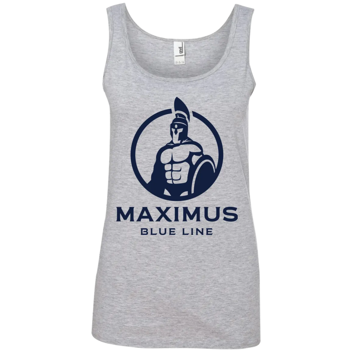 Maximus Blue Line logo ladies tank