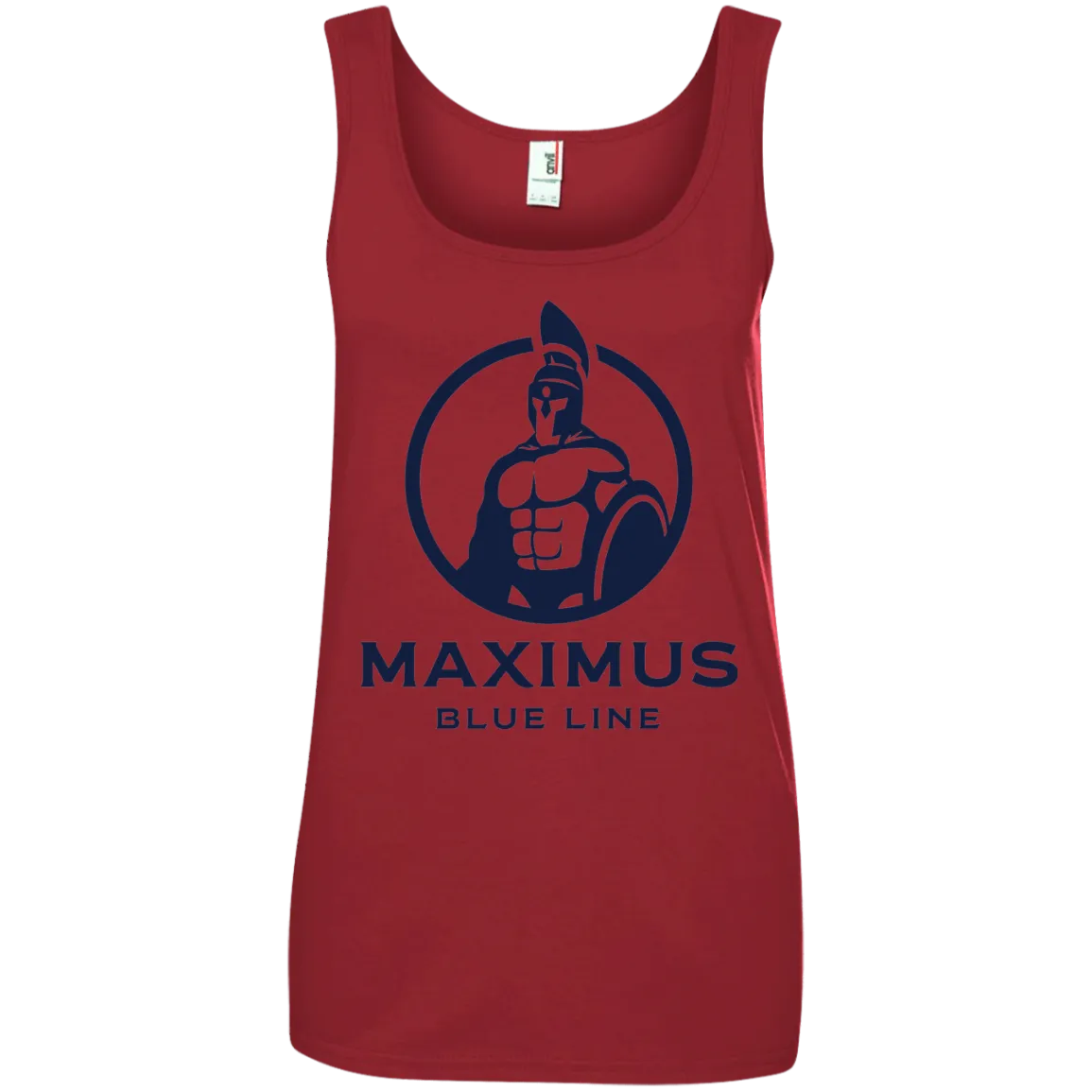 Maximus Blue Line logo ladies tank