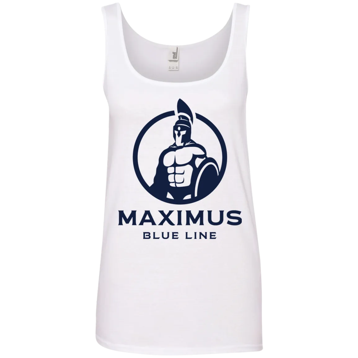 Maximus Blue Line logo ladies tank