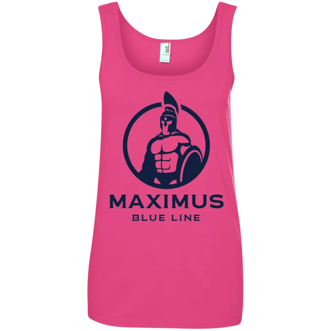 Maximus Blue Line logo ladies tank