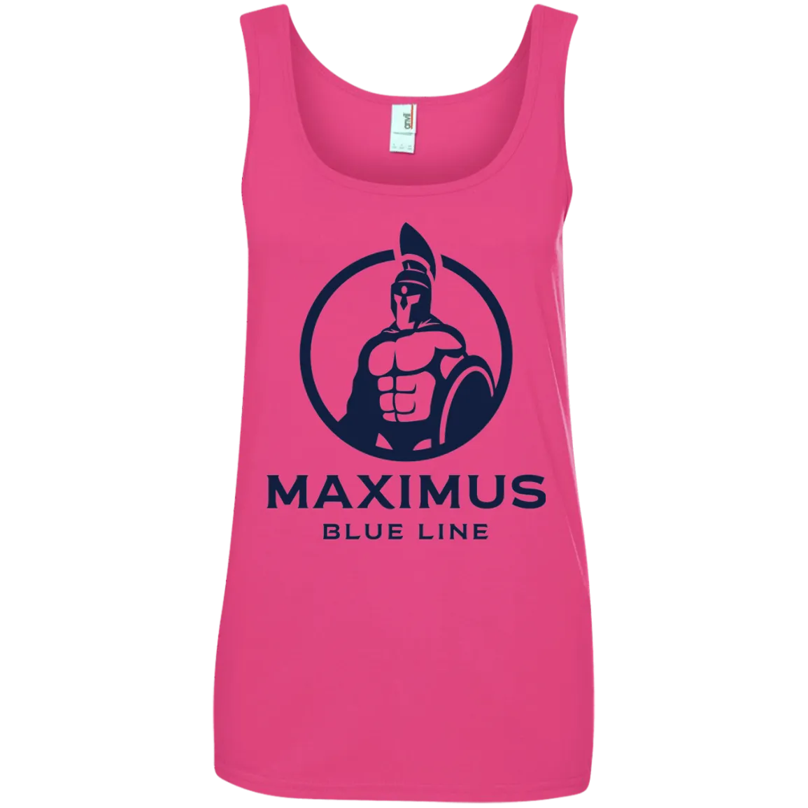 Maximus Blue Line logo ladies tank