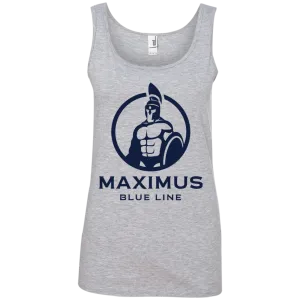 Maximus Blue Line logo ladies tank