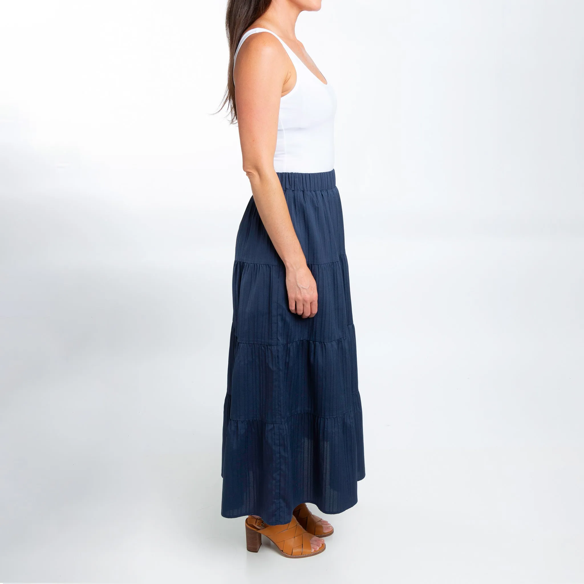 McKay Tiered Maxi Skirt
