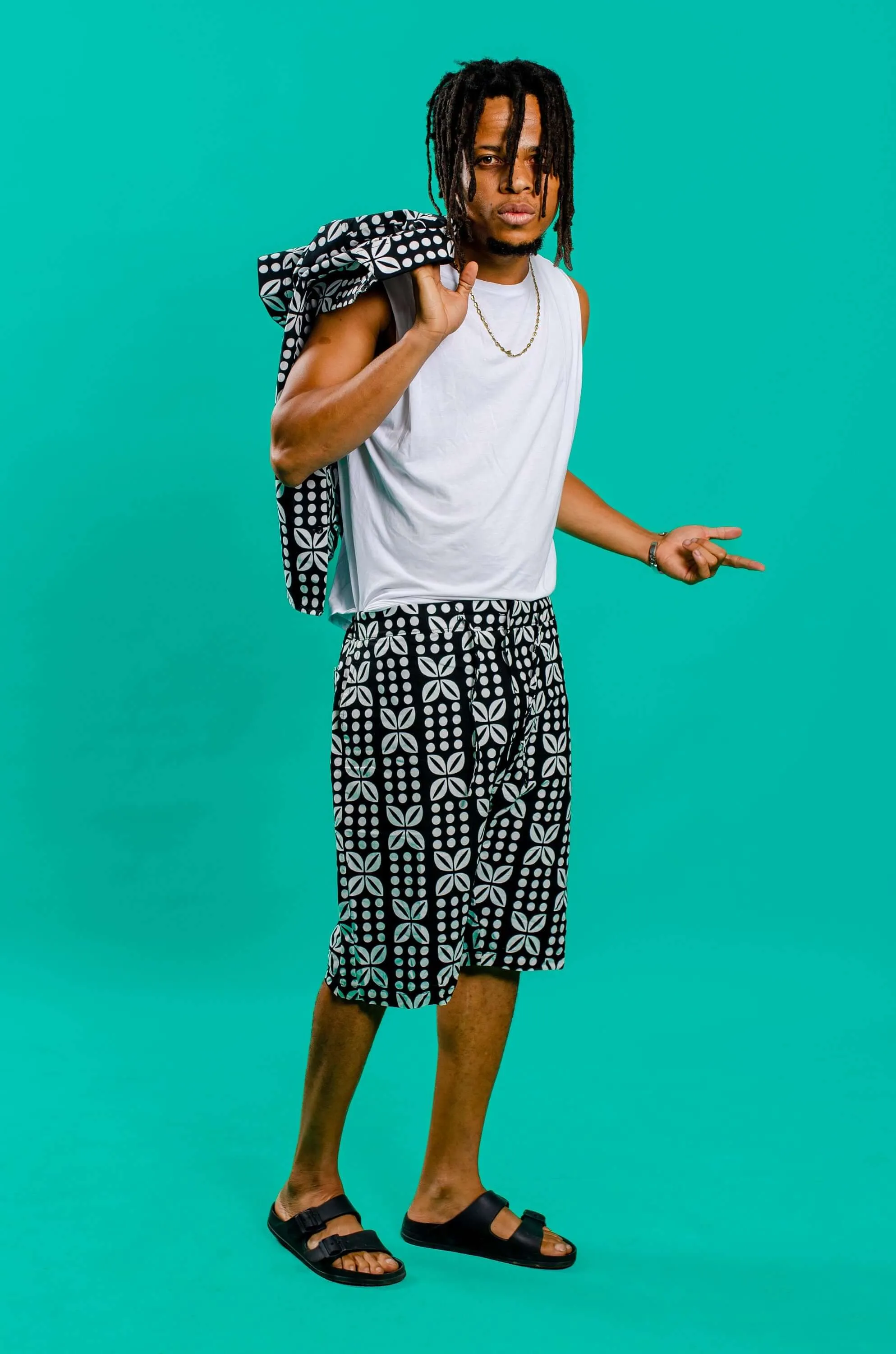 Mena Mena African Print Board Shorts