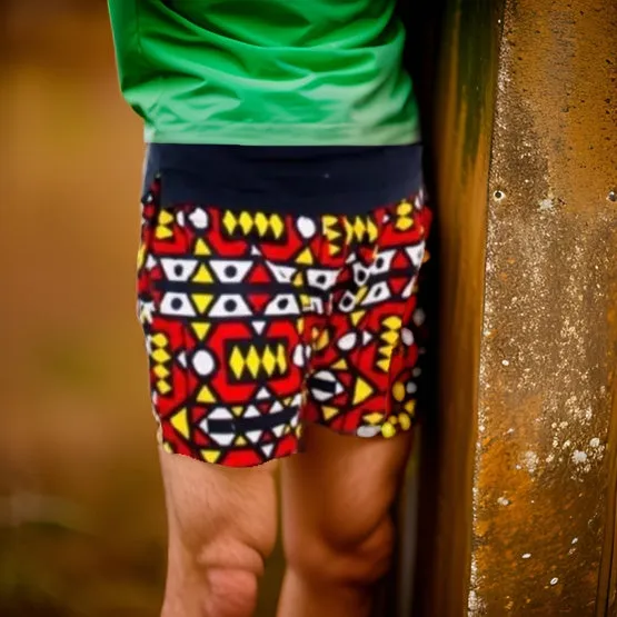 Men's African Print Shorts