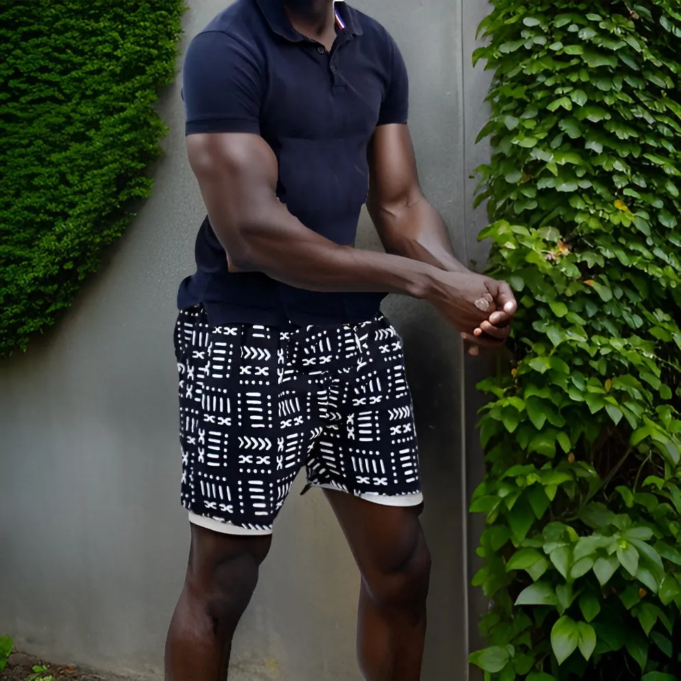 Men's African Print Shorts