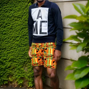 Men's African Print Shorts