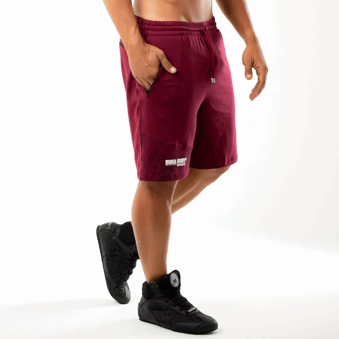 Men's Athletic Dark Red Shorts