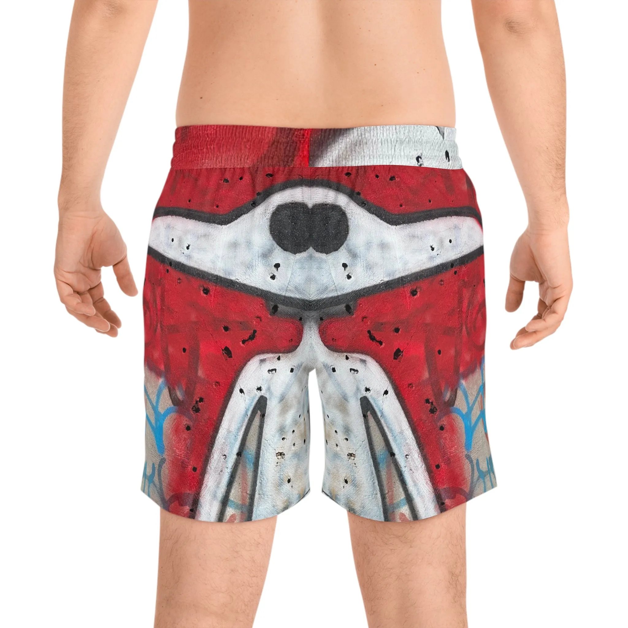 Men's Beachwear Bottoms, Modern Beach-Ready Trunks, Stylish Beach Day Board Shorts, Classic Mid-Length Swim Shorts