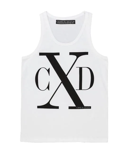 Men's Black on White - CXD Tank