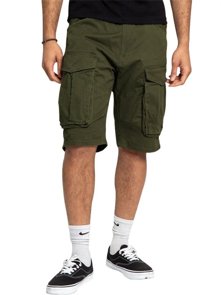 Men's Casual Loose-fitting Sports Cargo Shorts with Pocket