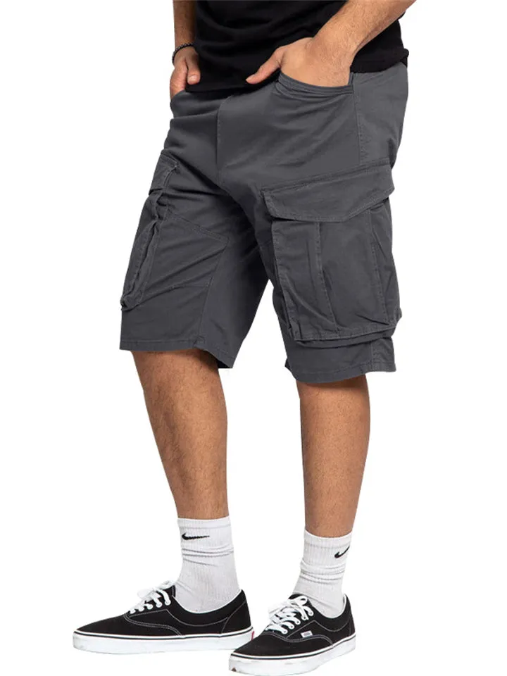 Men's Casual Loose-fitting Sports Cargo Shorts with Pocket