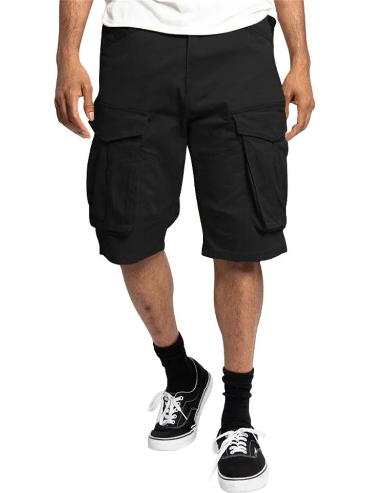 Men's Casual Loose-fitting Sports Cargo Shorts with Pocket