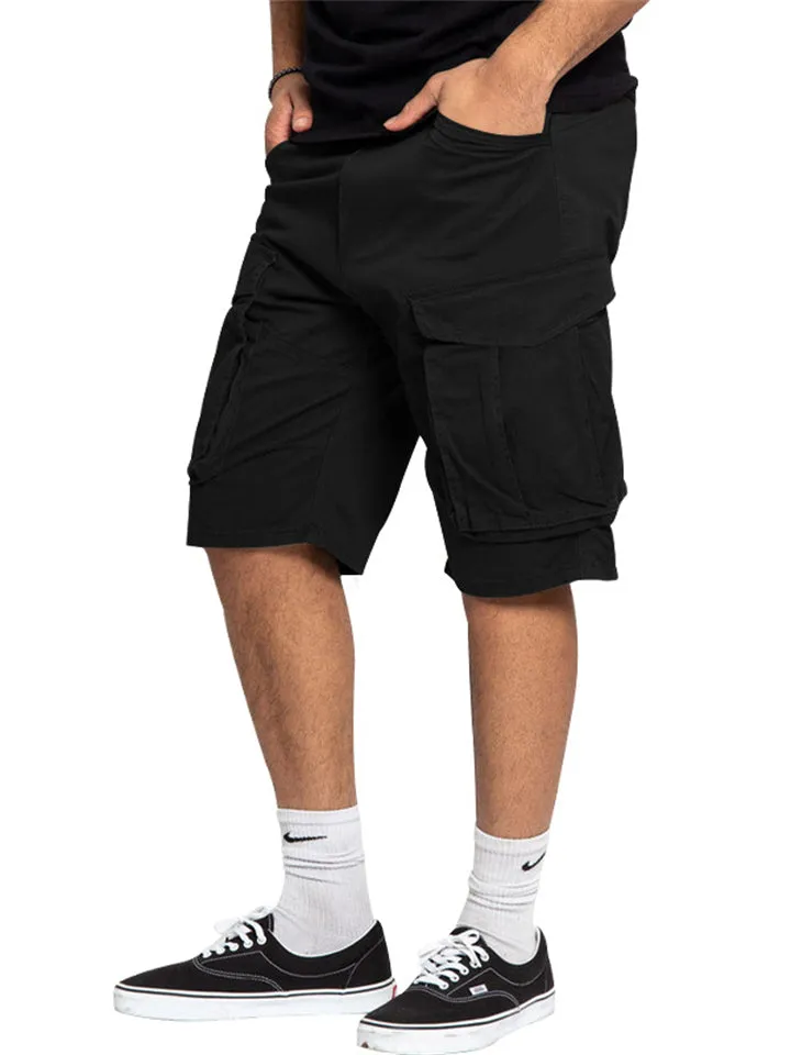 Men's Casual Loose-fitting Sports Cargo Shorts with Pocket