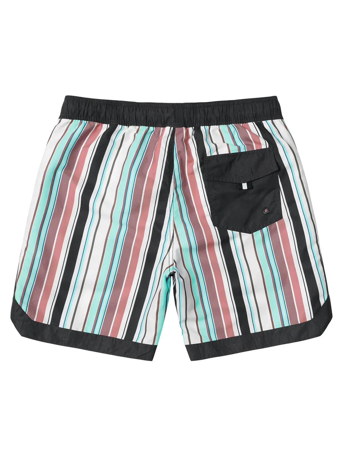 Men's Casual Retro Striped Summer Quick Dry Swimming Trunks