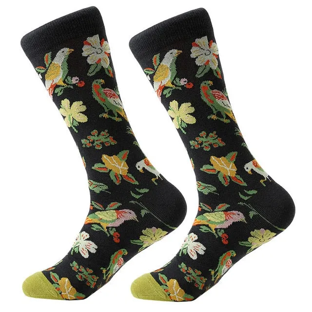 Mens cool Trippy Socks geometric pattern socks