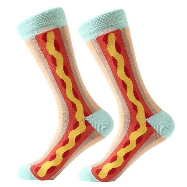 Mens cool Trippy Socks geometric pattern socks