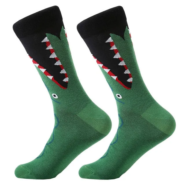 Mens cool Trippy Socks geometric pattern socks