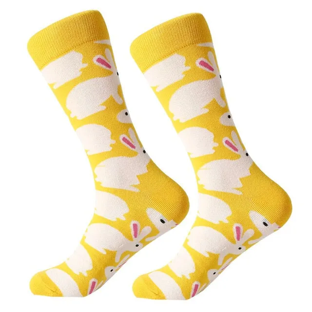 Mens cool Trippy Socks geometric pattern socks