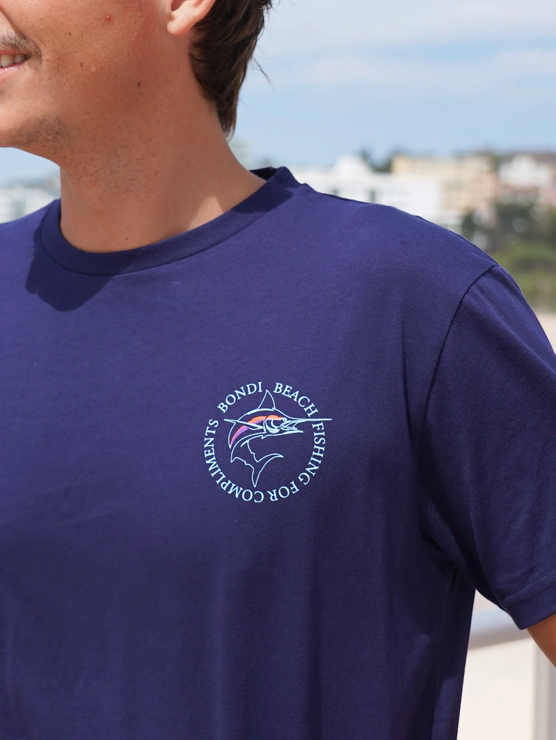 Men's Fishing Club Tee (Navy)