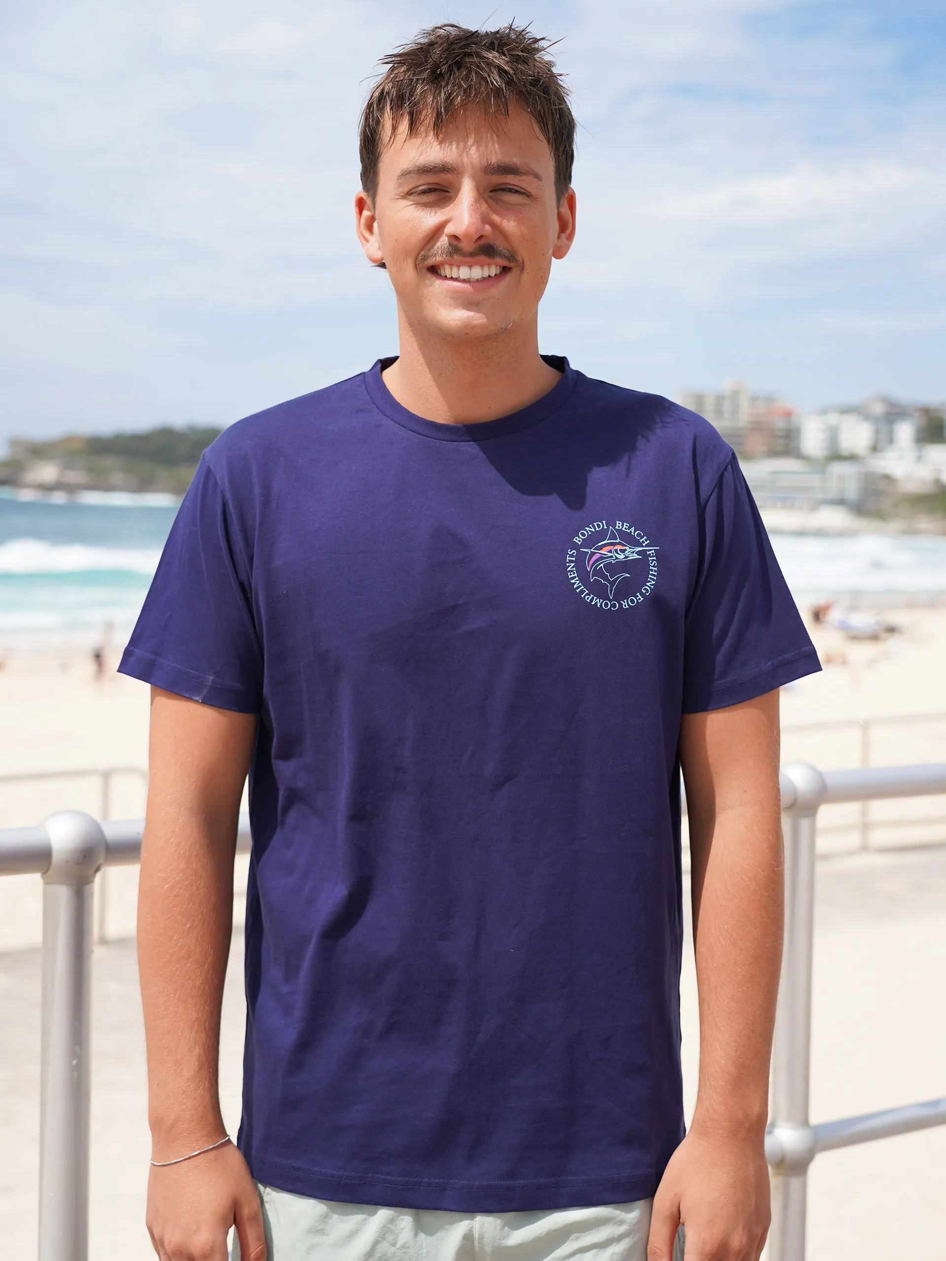 Men's Fishing Club Tee (Navy)