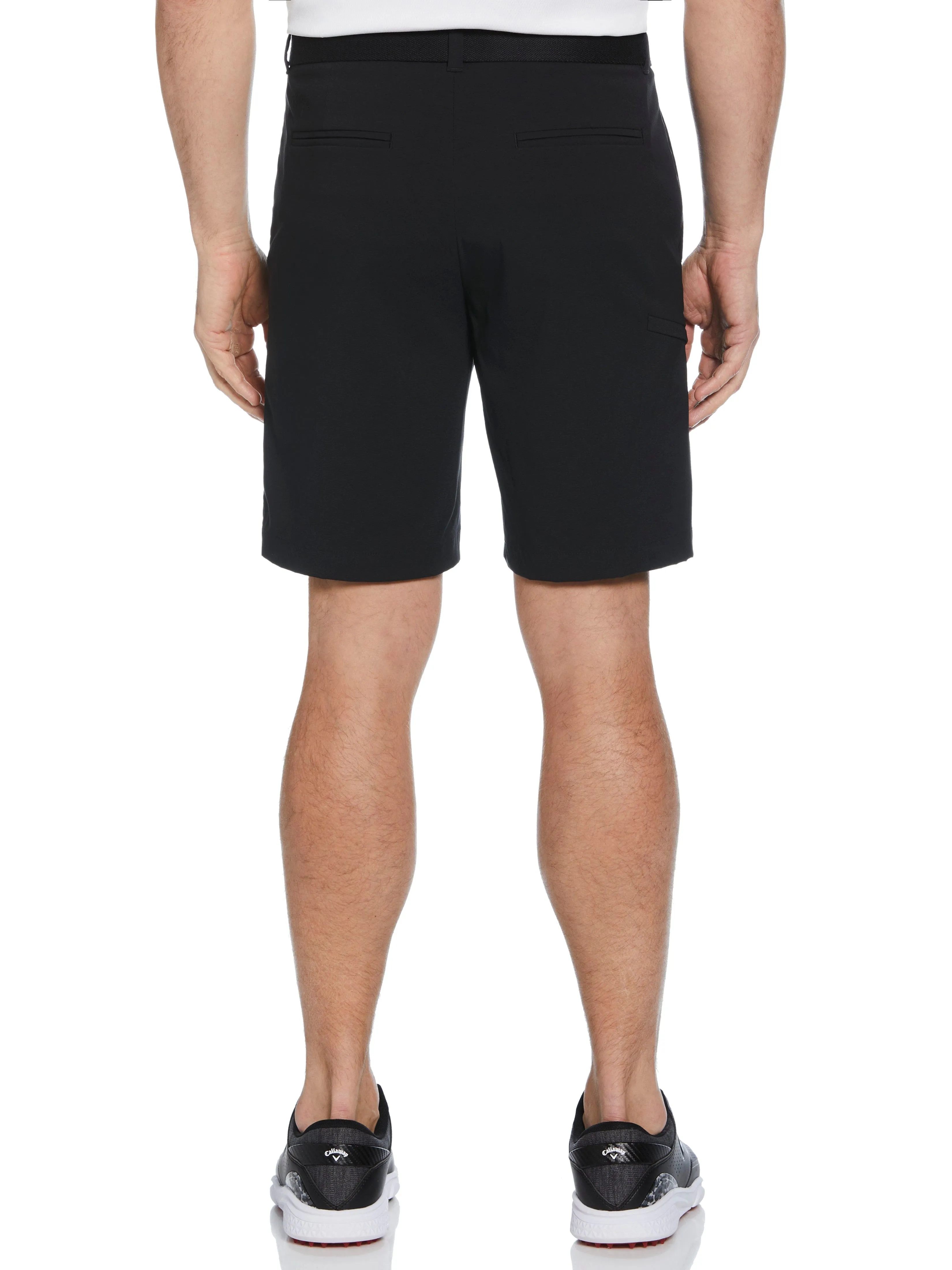 Mens Flat Front Solid Cargo Short