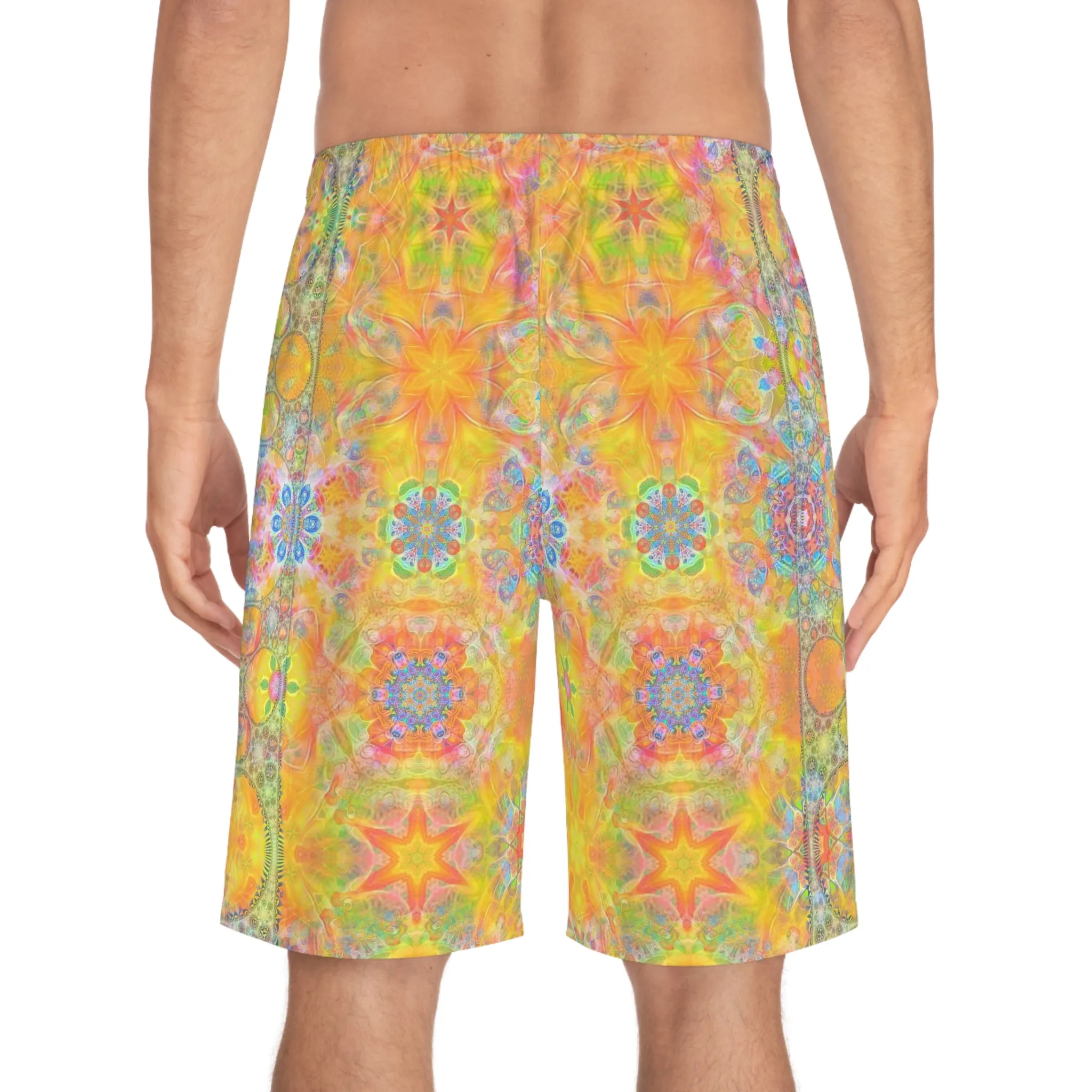 Mens GALAXY FROG FRACTAL CYMAGIC KALEIDOSCAPE SHORTS