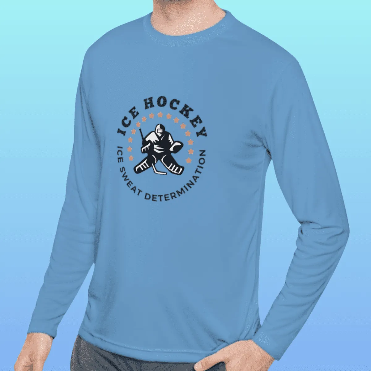 Men's Ice Hockey Long Sleeve Moisture-Wicking Tee