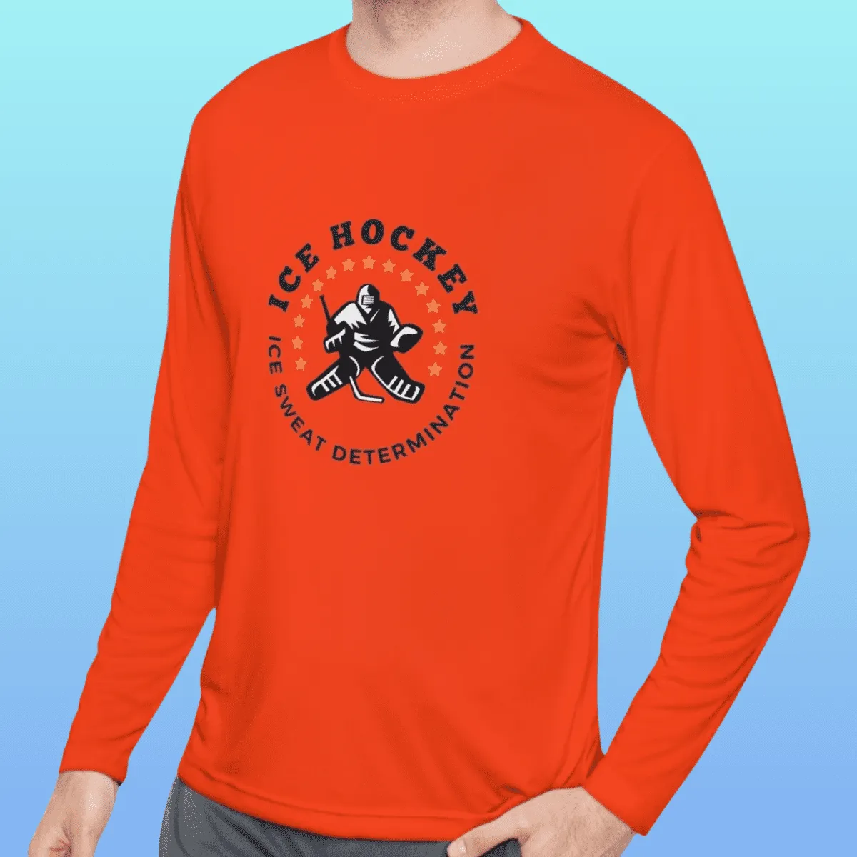 Men's Ice Hockey Long Sleeve Moisture-Wicking Tee