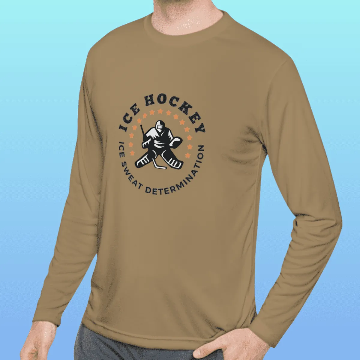 Men's Ice Hockey Long Sleeve Moisture-Wicking Tee