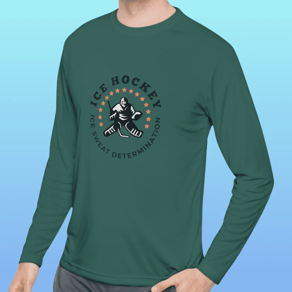 Men's Ice Hockey Long Sleeve Moisture-Wicking Tee