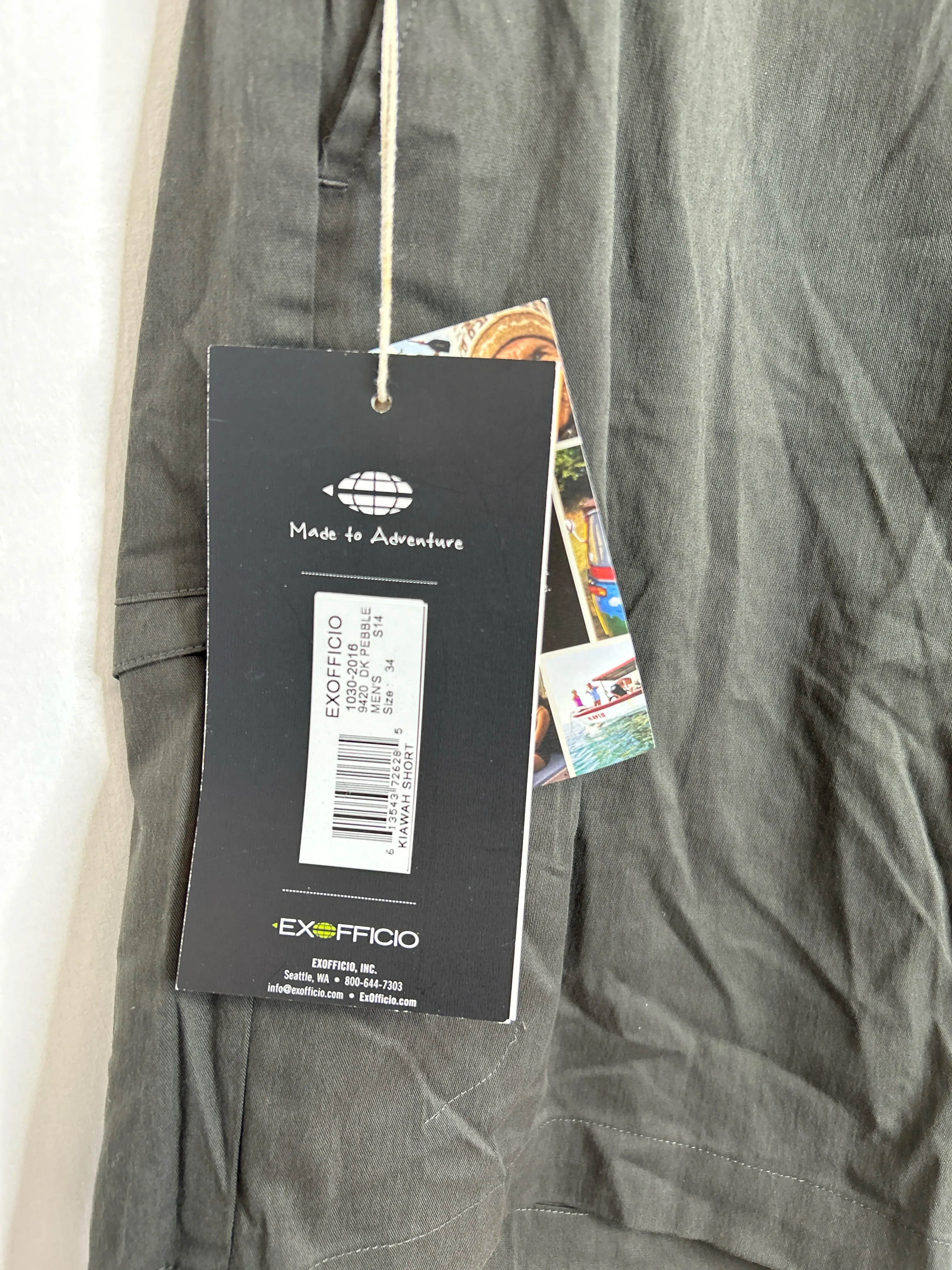 Mens Pant Size 34 Men's(MD) Green Exofficio NWT Shorts