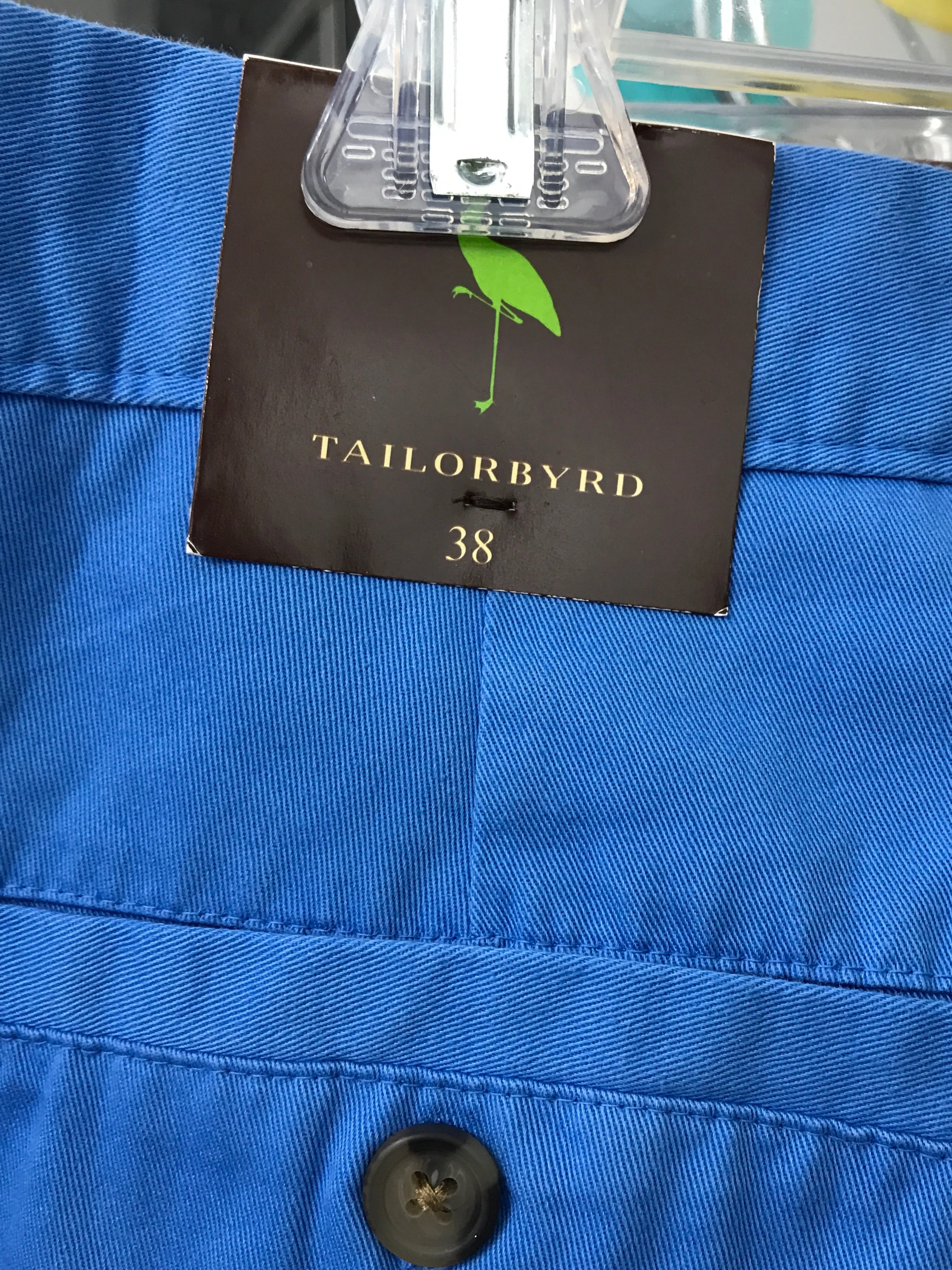 Mens Pant Size 38 Men's(LG) Blue Tailor Byrd Shorts