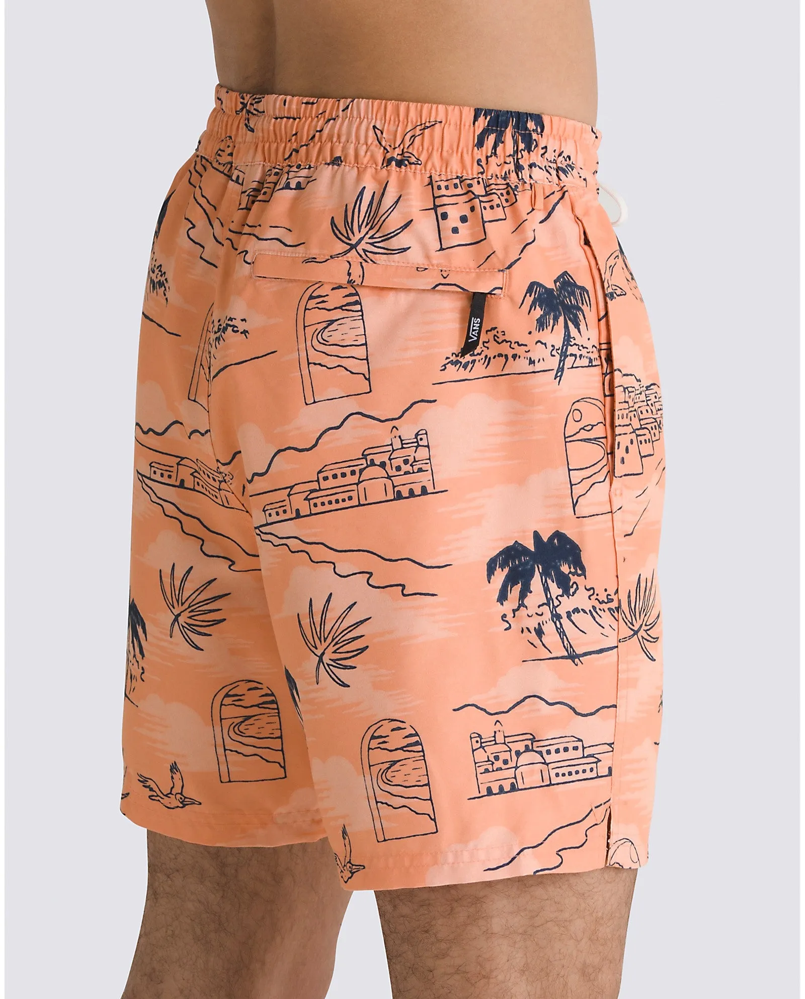Men's Primary Print Elastic Board Shorts